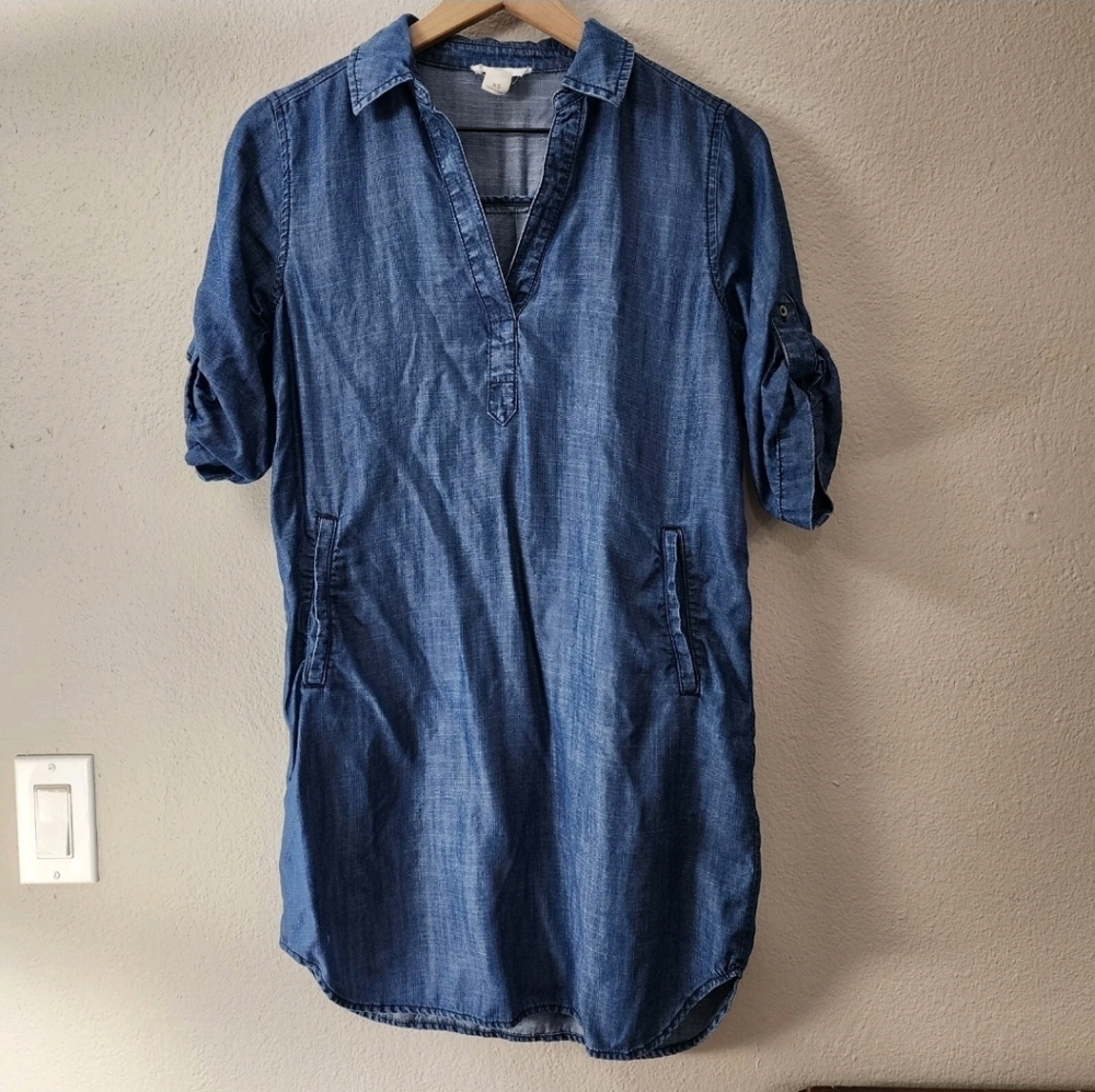 Loft Outlet • Chambray Shirt Dress‎